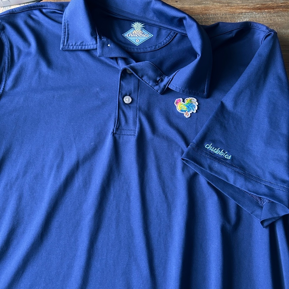 Chubbies Kids Polo in Rich Blue